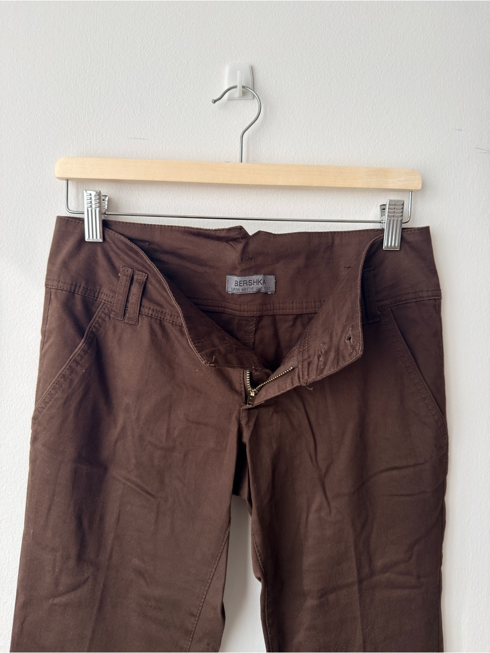 Bershka Brown bootcut Pants
